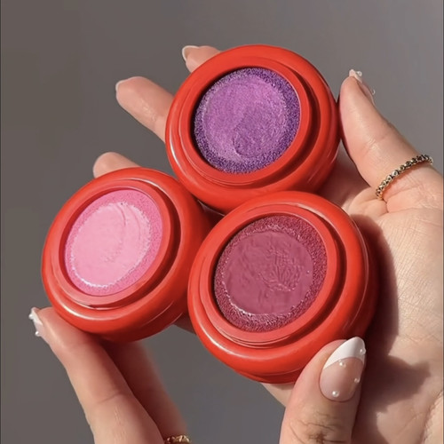 simihaze25新品唇颊两用膏01 Lily腮红修容口红唇部 自然持久水润