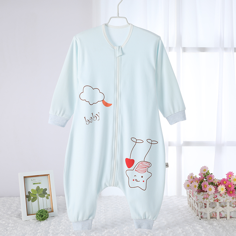 春秋双向拉链式单层空调服防踢被