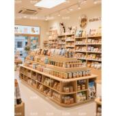 双面宠物店中岛台猫粮狗粮摆台陈列柜文旅中心展台茶叶店展示柜