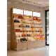 定制斜面滋补品店多层展示柜茶叶店靠墙陈列柜商场产品便利店展台
