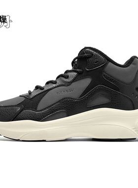 乔丹男休闲棉鞋2025冬季革面加绒保暖厚底防滑运动鞋QSG043254469