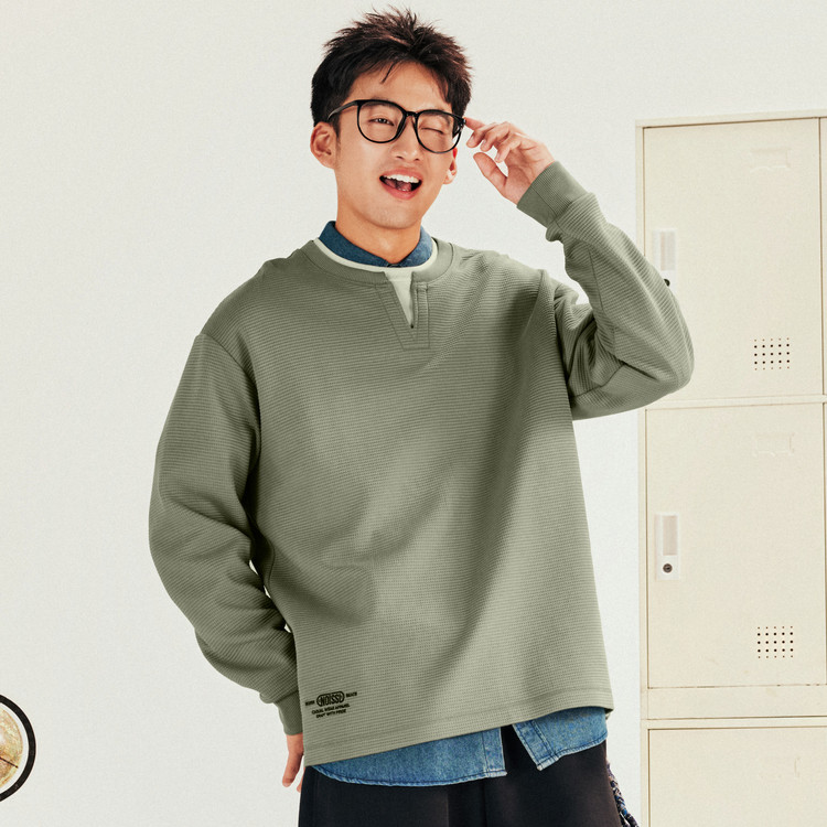 乔丹质燥套头衫男2026春季透气宽松休闲运动针织上衣QDLWD3261270