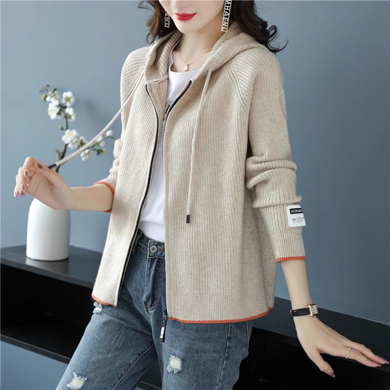 连帽开衫女士拉链卫衣