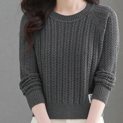 打底衫针织衫洋气宽松大码羊毛衫
