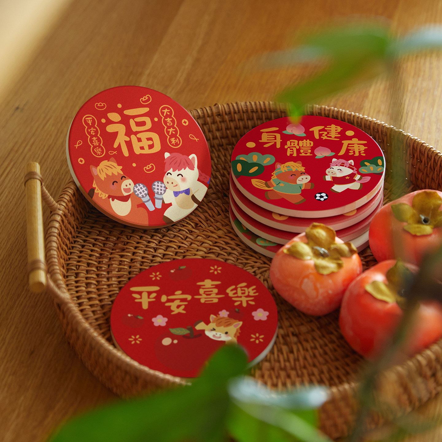 【马年杯垫】新年小红书创意礼物小红书原创可爱硅藻吸水乔迁入伙,节庆用品/礼品,文化创意杯垫/餐垫,淘宝优惠券,粉丝福利购,淘宝优惠卷