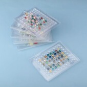 珠宝展示盘高级塑料透明宝石盒子抽拉式 戒面裸石盒彩宝钻石裸钻盒