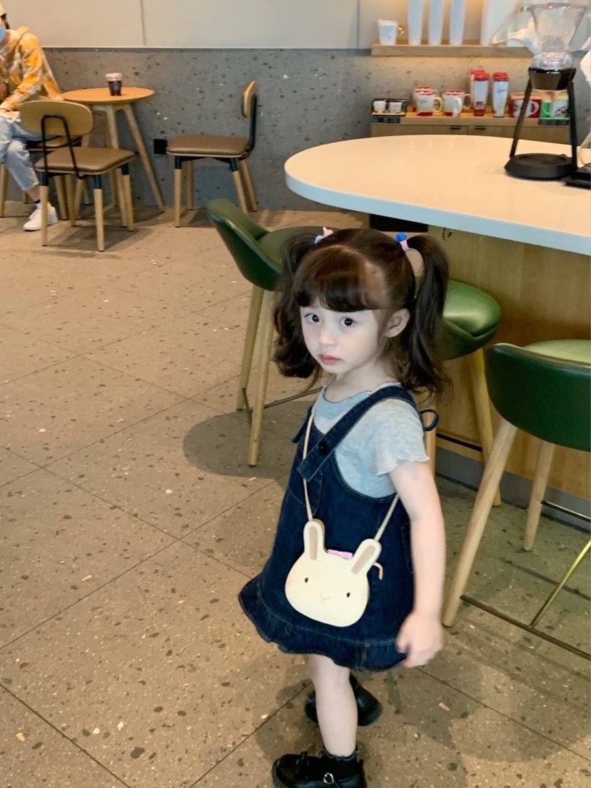 2025夏季新款韩版女童洋气牛儿童牛仔裙