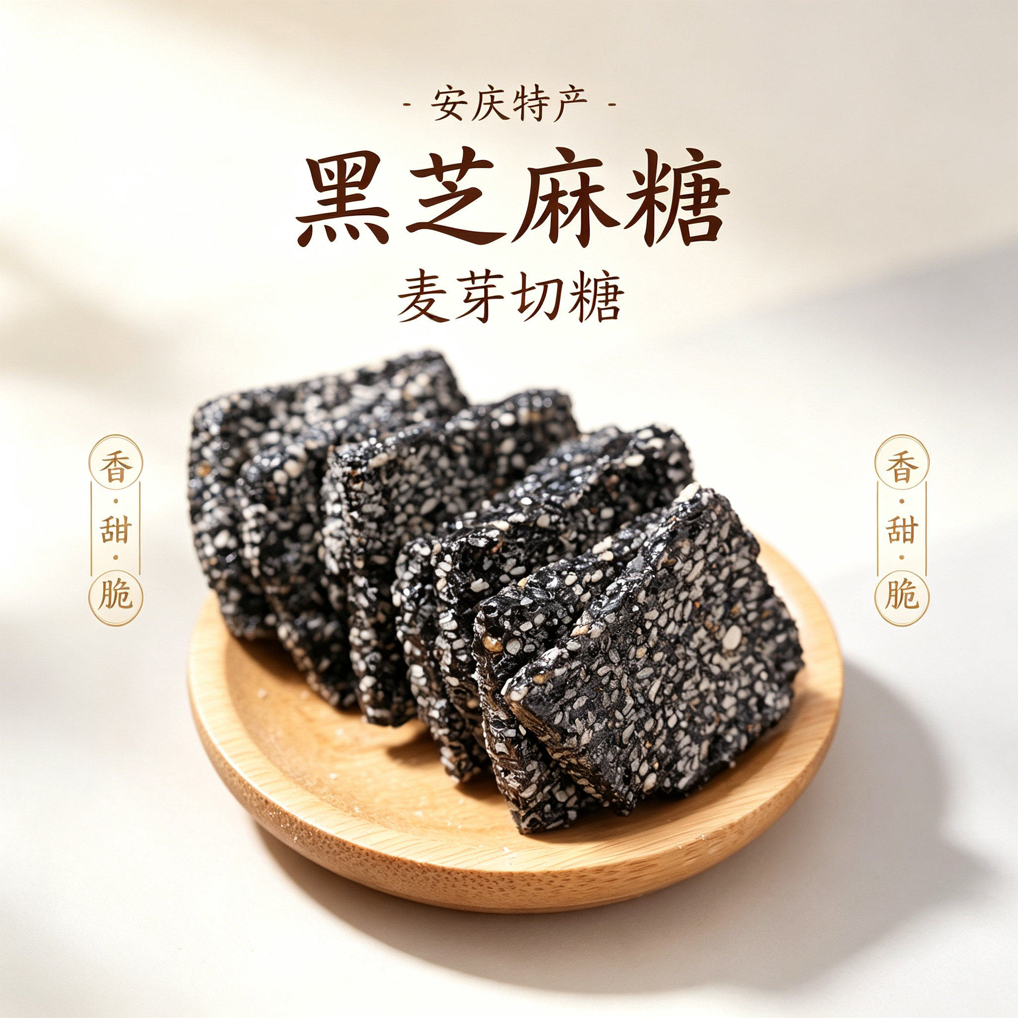 新货上架 安庆特产 黑芝麻散装麦芽糖切糖 250g包邮休闲零食