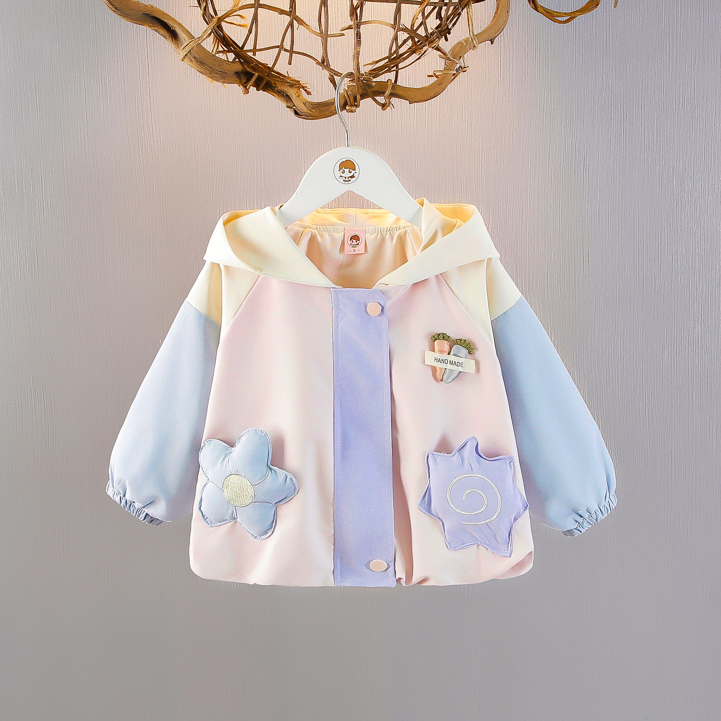 女童外套春装2026新款儿童洋气时髦上衣宝宝公主衣服春秋季冲锋衣,童装/婴儿装/亲子装,普通外套,淘宝优惠券,粉丝福利购,淘宝优惠卷