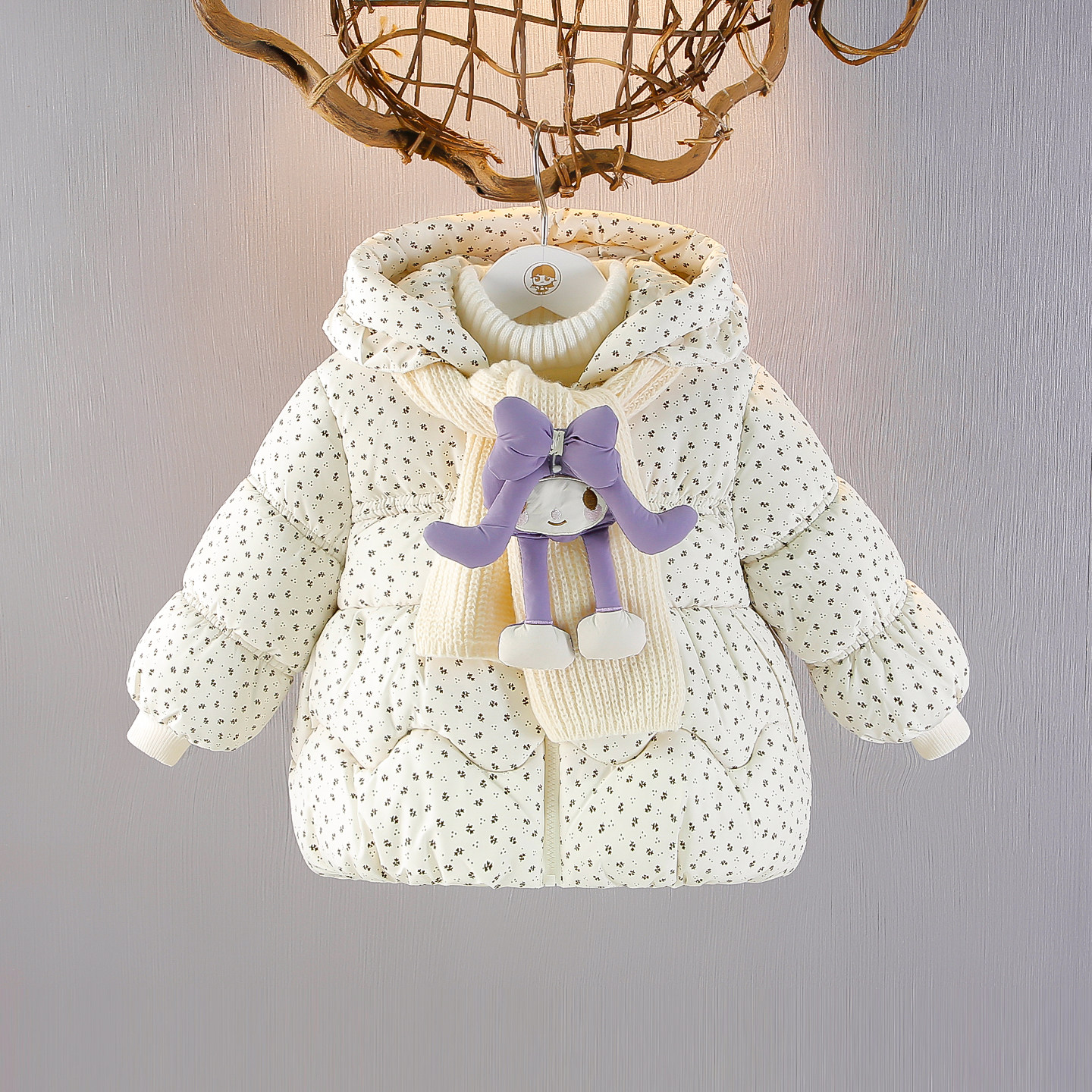 女童棉服冬装2025新款洋气宝宝