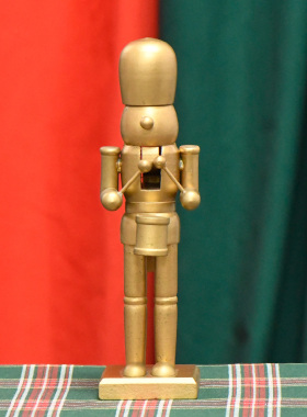 新品上架25CM欧式胡桃夹子打鼓家具桌面摆放送礼圣诞节氛围感