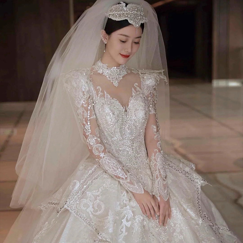 【澜蒂纱】新款新娘蓬蓬头纱超仙多层婚纱结婚旅拍森系中长款头纱