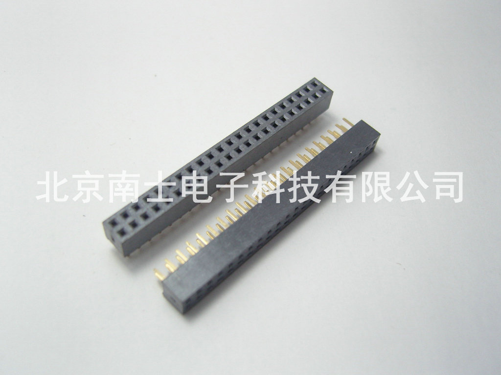 优质 镀金 2*20P 40PIN 双排座 双排母座 排针插座 间距2.0MM