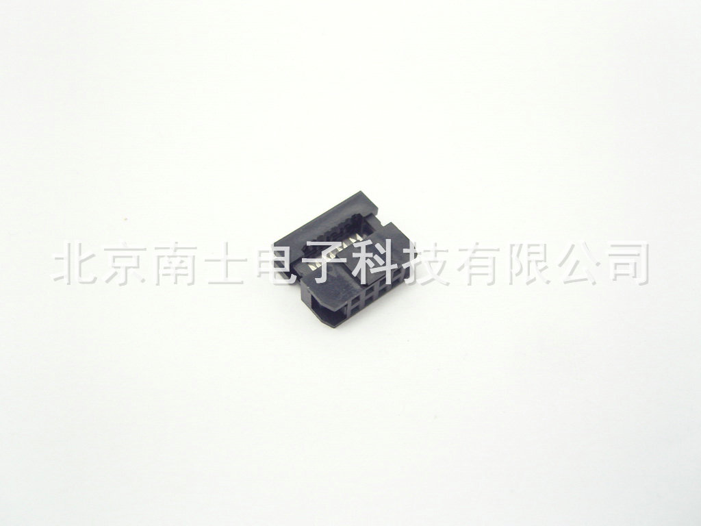 优质 FC-6P IDC压线头 ISP接头 JTAG 牛角插头 2.0mm间距 黑色
