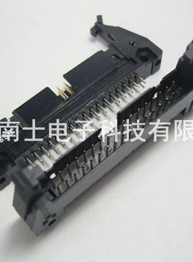 DENK DC2-34P 直脚 直针 ISP接头 JTAG 牛角插座 2.54mm间距 黑色