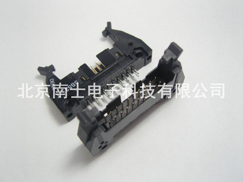 DENK DC2-20P 直脚 直针 ISP接头 JTAG 牛角插座 2.54mm间距 黑色