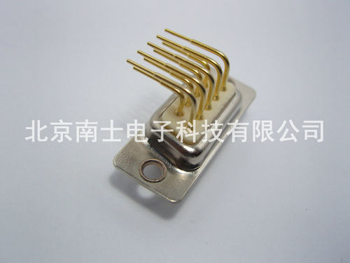 车针 DR9母头 DR9孔 镀金 DB9串口接头 90度弯脚 插板式 焊板式
