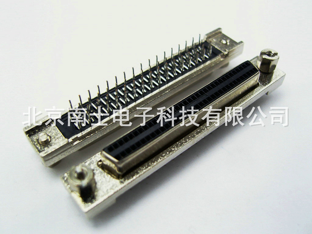 台湾 SCSI 68P MDR 母头 直插 焊板式 HPDB68 针式DB型 插座