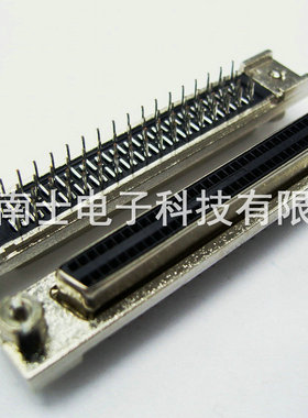 台湾 SCSI 68P MDR 母头 直插 焊板式 HPDB68 针式DB型 插座