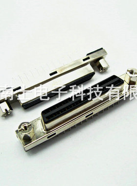 台湾 SCSI 50P MDR 母头 直插 焊板式 HPDB50 针式DB型 插座