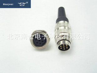 重强航空插头插座M16F-2-3-4-5-6-7-8-24芯J09兼容安菲诺宾德K/F1