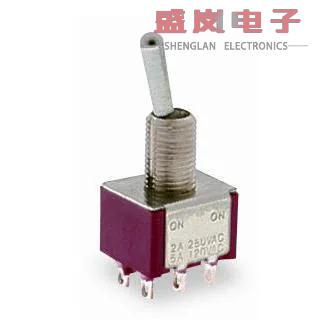 原装正品100DP1T1B1M1QEH[拨动 DPDT ON-ON SLDR MNT]