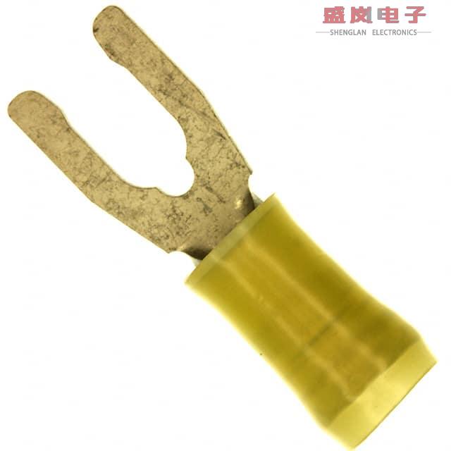 原装正品52432-1[CONN SPADE TERM 10-12AWG #10 YEL]