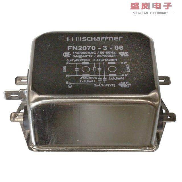 原装正品FN2070-3-06[LINE FILTER 110/250VAC 3A CHAS]