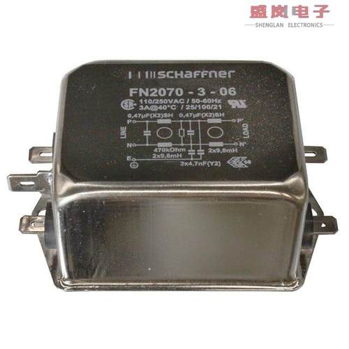 原装正品FN2070-3-06[LINE FILTER 110/250VAC 3A CHAS]