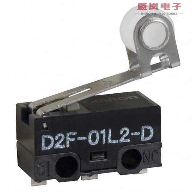 原装正品D2F-01L2-D[SWITCH SNAP ACT SPDT 100MA 30V]