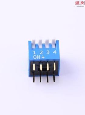 原装正品DPL-04BLP[4位,2.54mm,180度蓝色,侧插凸柄]