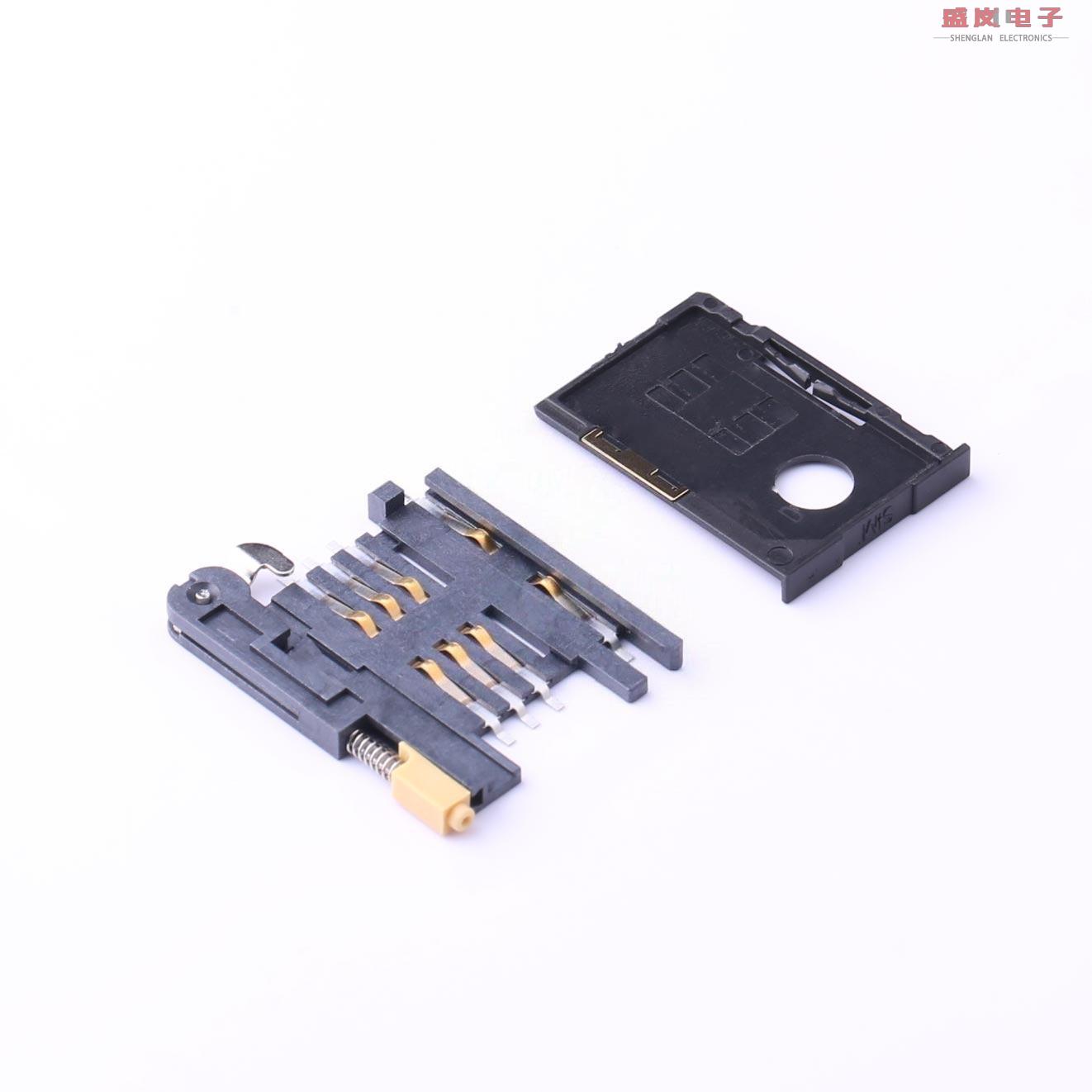 原装正品SIM-8PIN[SD/SIM/TF卡插座 8Pins 3mm -55℃~+105℃]