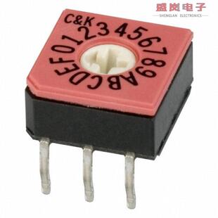 SWITCH ROTARY 20V 正品 0.40VA CD16RM0CB HEX 原装 DIP