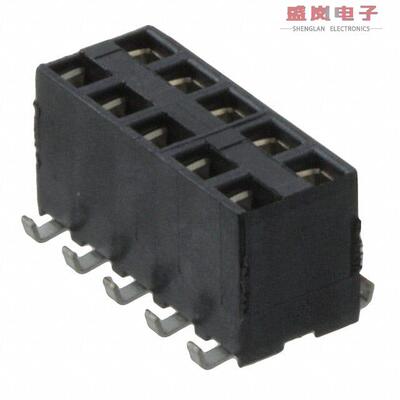原装正品969973-5[CONN RCPT 10POS 0.1 GOLD SMD]