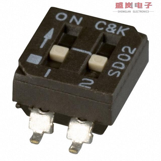 原装正品SD02H1SB[SWITCH SLIDE DIP SPST 100MA 25V]