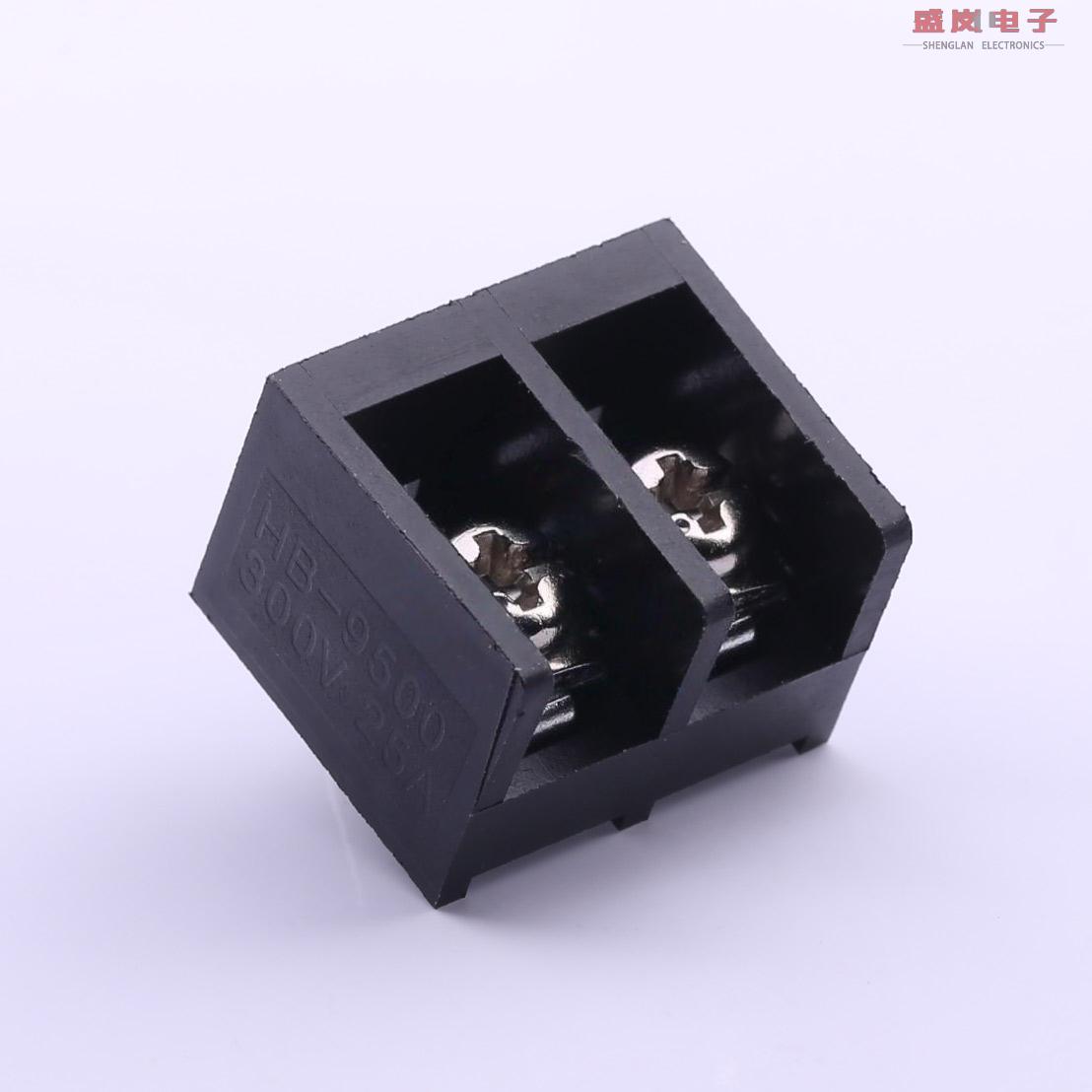 原装正品HB9500-9.5-2P[9.5mm 每排P数:2 排数:1 直针 边脚]