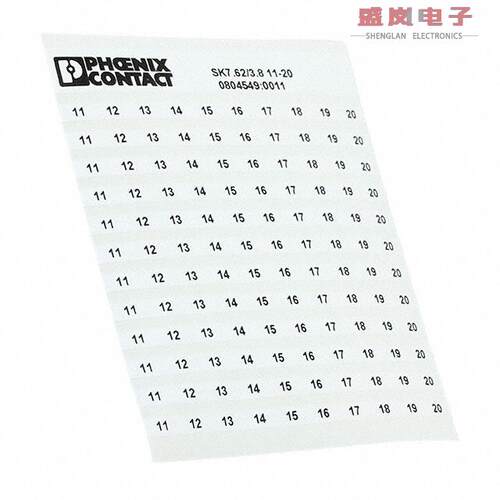 原装正品0804549:0011[MARKER CARD PRINTED HORIZONTALLY]