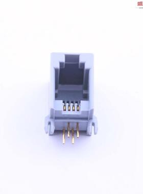 原装正品R-RJ11R04P-A802[RJ11 电话插座 4P4C--灰色 全金]