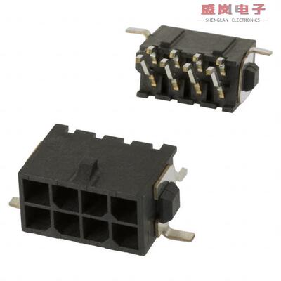 原装正品3-794629-8[CONN HEADER SMD R/A 8POS 3MM]