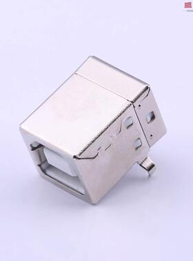 原装正品U-USBBR04P-F001[Type-B 母座 弯插 白胶 铜壳]