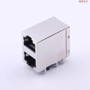 RJ45R08P 2007 RJ45 原装 带屏蔽 双层 无灯 正品
