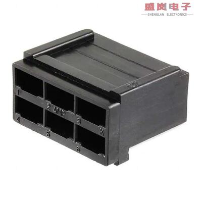原装正品1-480281-0[CONN RCPT HSG 0.25 6POS BLACK]
