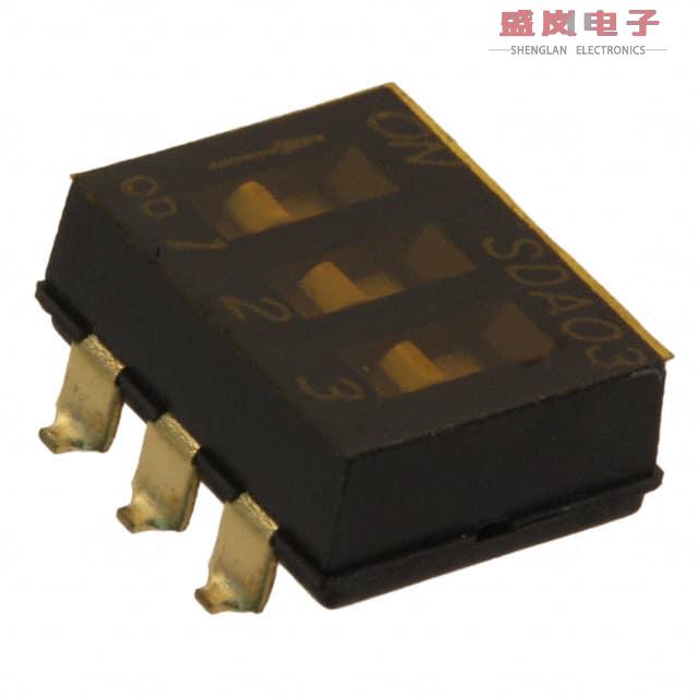 原装正品SDA03H0SBR[SWITCH SLIDE DIP SPST 25MA 24V]