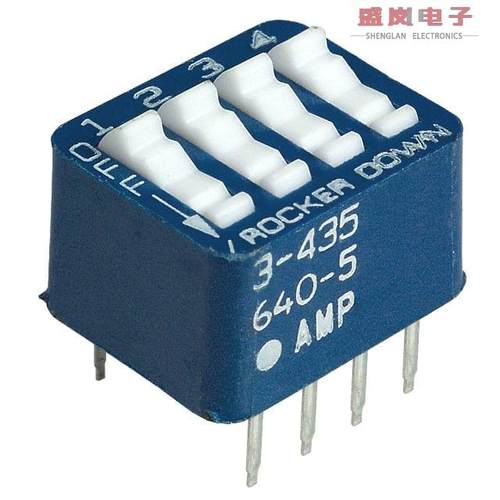原装正品3-435640-5[SWITCH ROCKER DIP SPST 60MA 5V]