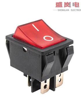 原装正品R5BBLKREDFF1[翘板 DPST OFF-ON PNL 15A]