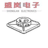 原装正品2-100733-1[CABLE TIE HLDR QUAD ADH NATURAL]