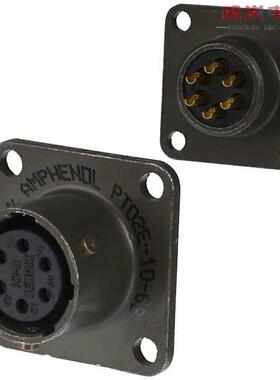 原装正品PT02E-10-6S[CONN RCPT FMALE 6P GOLD SLDR CUP]