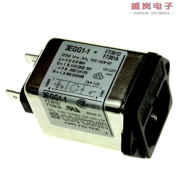 原装正品3EGG1-1[PWR ENT MOD RCPT IEC320-C14 PNL]