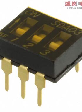 原装正品SDA03H0B[SWITCH SLIDE DIP SPST 25MA 24V]