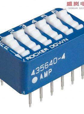 原装正品5435640-4[SWITCH ROCKER DIP SPST 60MA 5V]